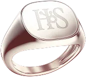 Silver signet ring